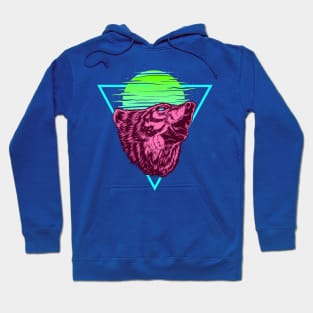 Funky Wolf Sunrise Cry Hoodie